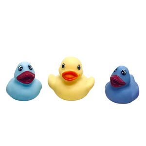 Set Of 3 Classic Rubber Duck Ducky Squirter Bath jeep cruise Ducking Favor blue